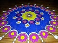 Rangoli Art Royalty Free Stock Photo
